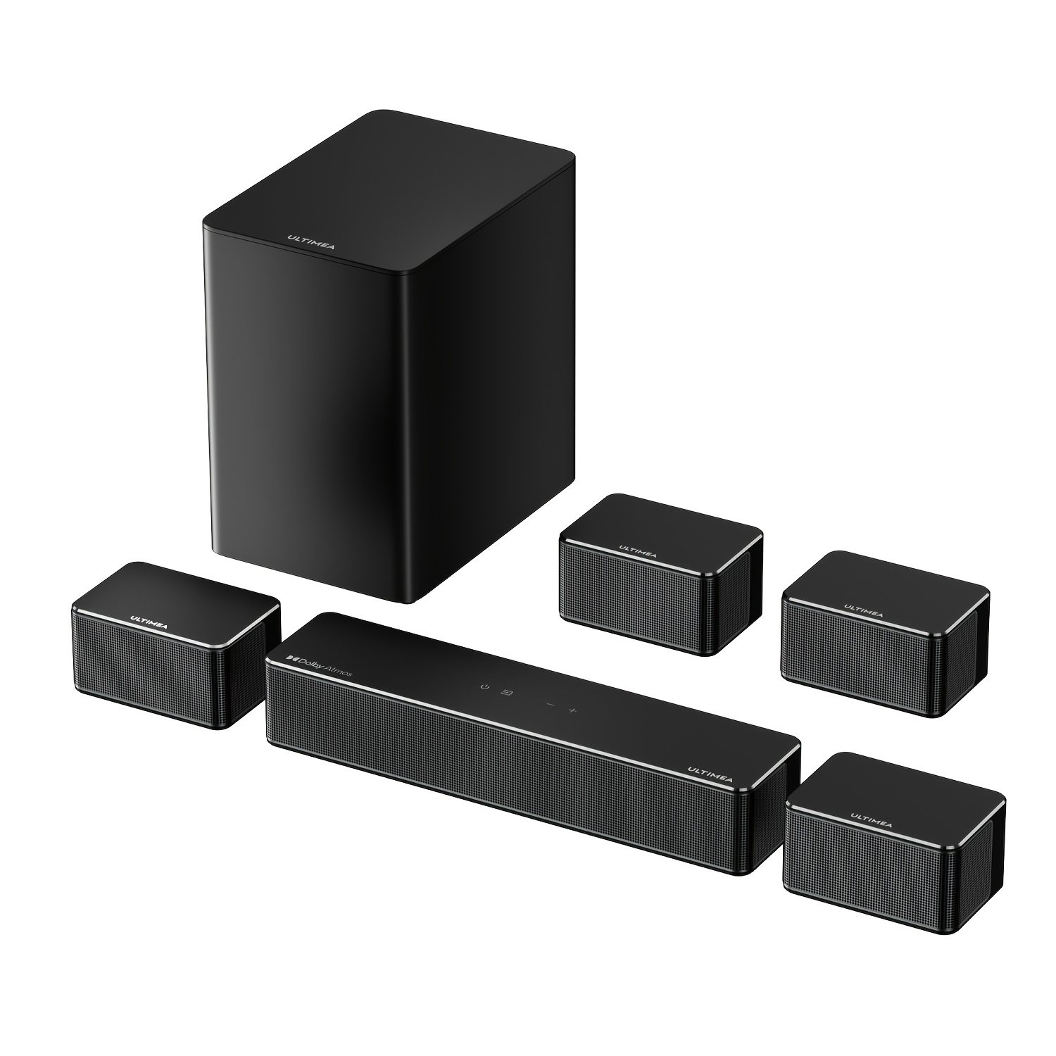   7 1 surround sound system for tv with   wireless 5 3 app control   4 wired surround speakers 460w   soundbar for smart tv home theater sound system with surround sound speakers