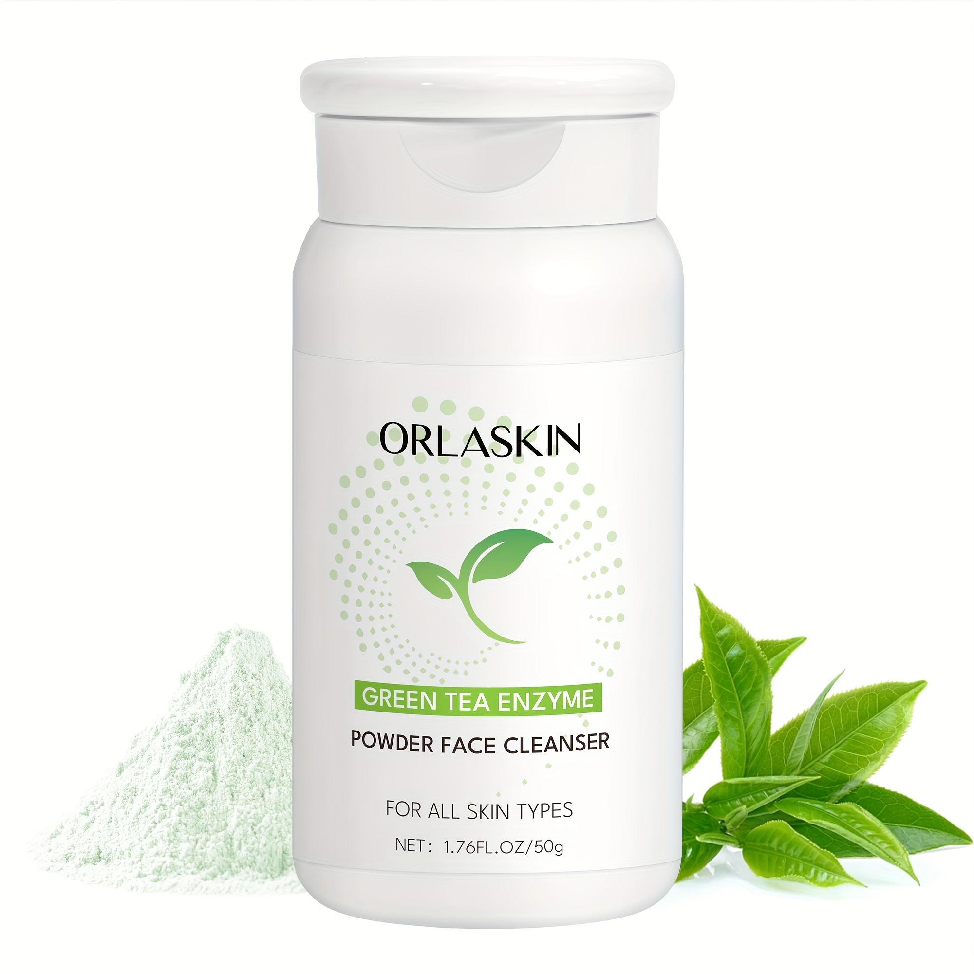 Image of Green Tea Enzyme Cleansing Powder Gentle Daily Face Wash For Oily And 50g