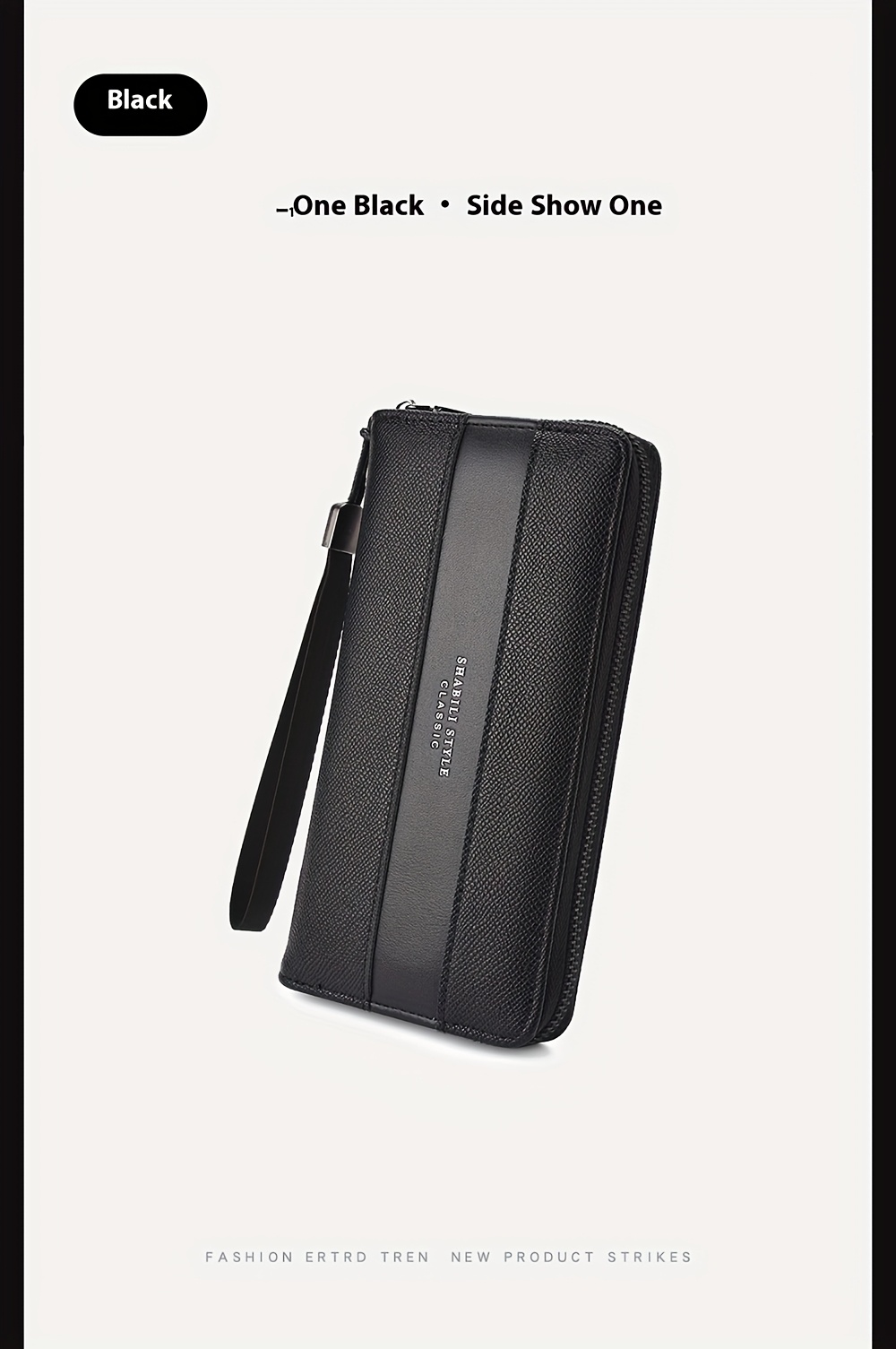 Cartera larga para hombre con gran capacidad, múltiples ranuras para tarjetas, monedero, tarjetero y clutch para .