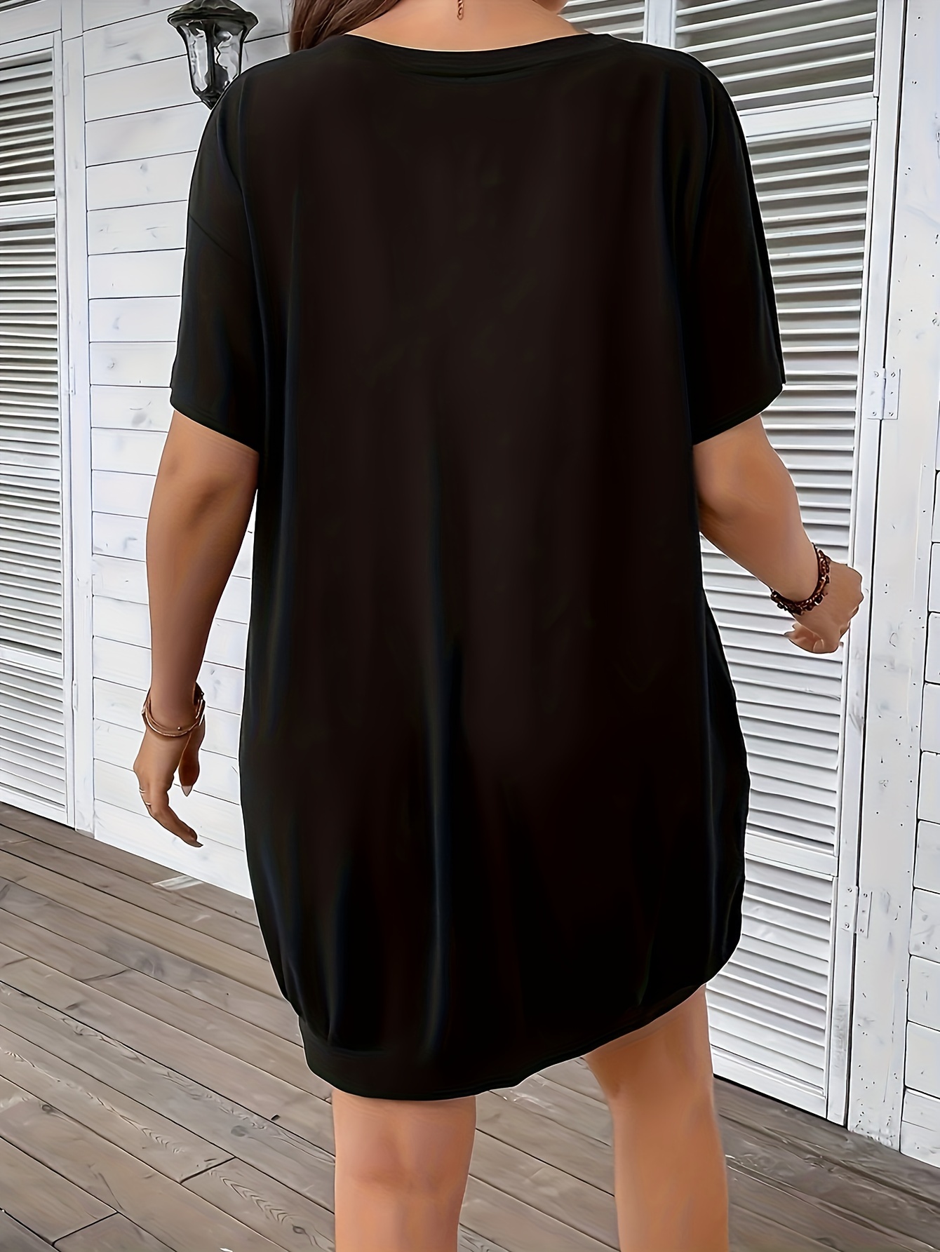 womens casual plus size t shirt dress guitar wings print - Temu Spain