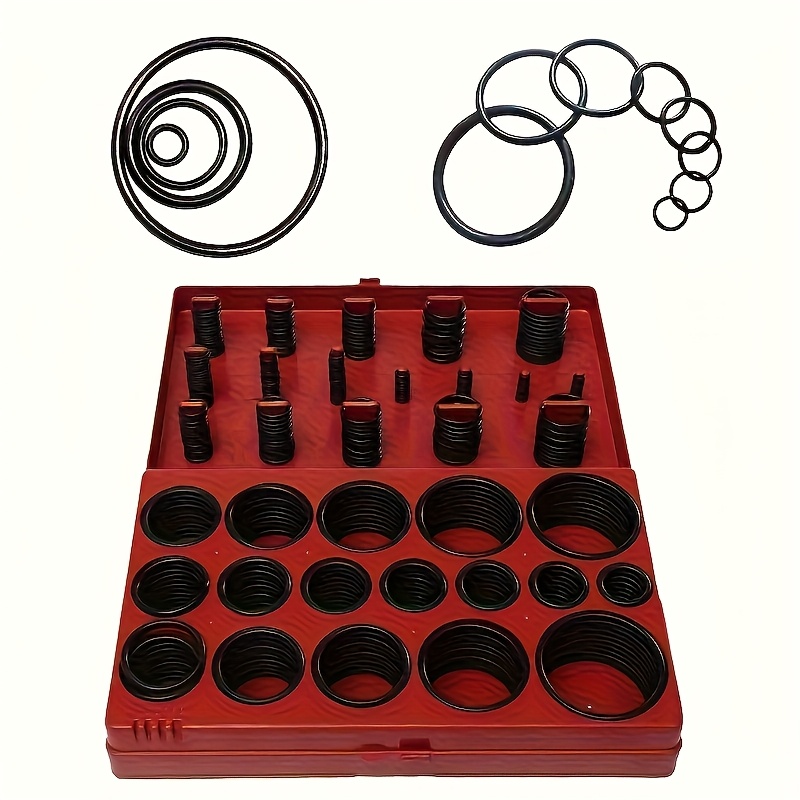 kit de joints toriques en caoutchouc 419, assortiment de joints de différentes tailles pour joints de gaz/air, entretien automobile, réparation de robinets et de tuyaux, ensemble de joints toriques   à   pression Détails du produit 4