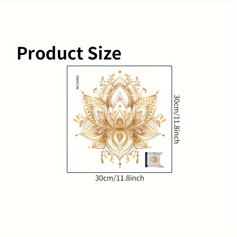Image of 1pc Toilet Sticker Flower Pattern Self-adhesive Sticker Removable Pvc Toilet Lid Decoration Sticker, Christmas/halloween Gift Decoration