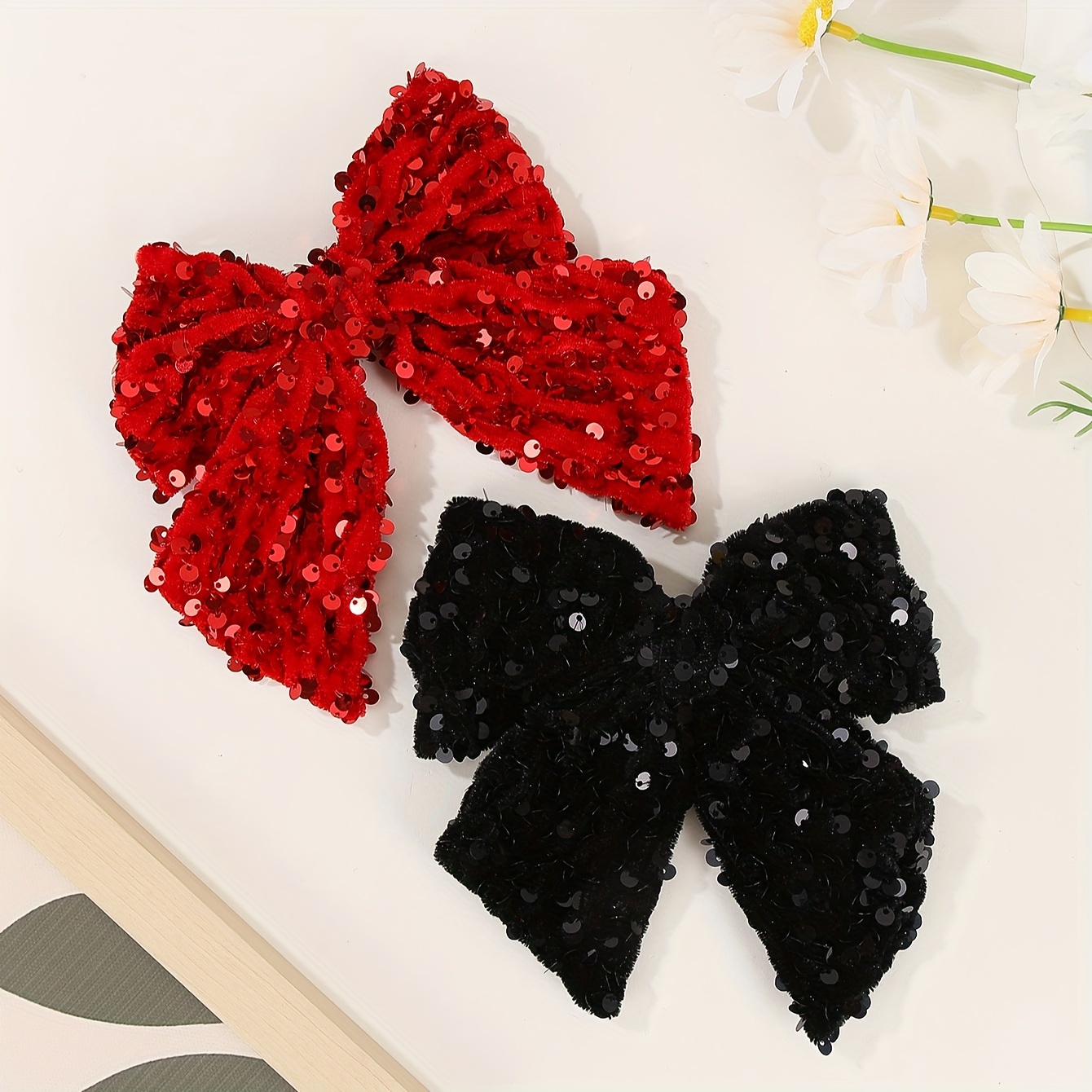 

2pcs Bow - Barrettes For Women & , For