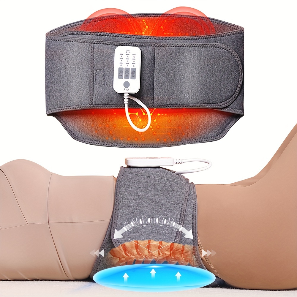 

Heating Pad For Back, Heat Back Massager, Belly Wrap Belt With Massage, Fast Heating Pads With Auto Shut Off, Heated Massage Belt For Abdominal, Lumbar, Gift For Women, Men, Family