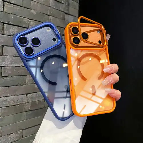 phone case - new premium magnetic shock-resistant phone cover for iphone 17/16/15/14/13/12/11 pro with magsafe, featuring a stand and glass lens protection on the back | Great Deals | Temu Bahrain phone case - new premium magnetic shock-resistant phone cover for iphone 17/16/15/14/13/12/11 pro with magsafe, featuring a stand and glass lens protection on the back | Great Deals | Temu Bahrain