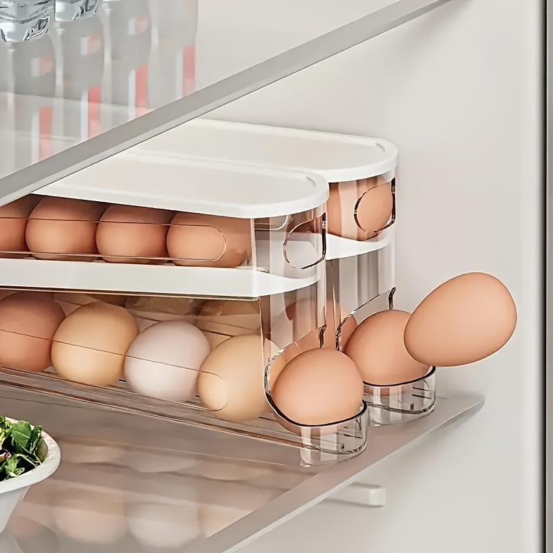 Flip-Top Refrigerator Egg Holder