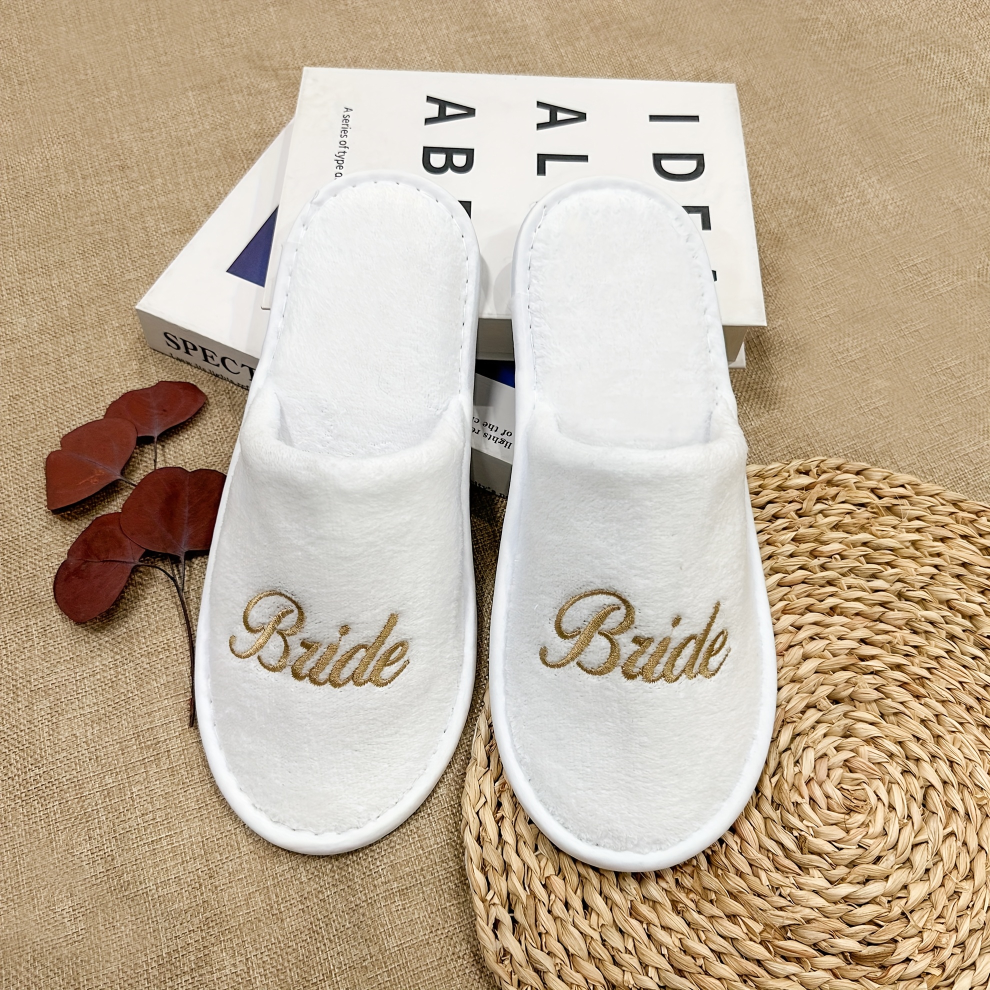bridesmaid slippers fluffy bride slippers