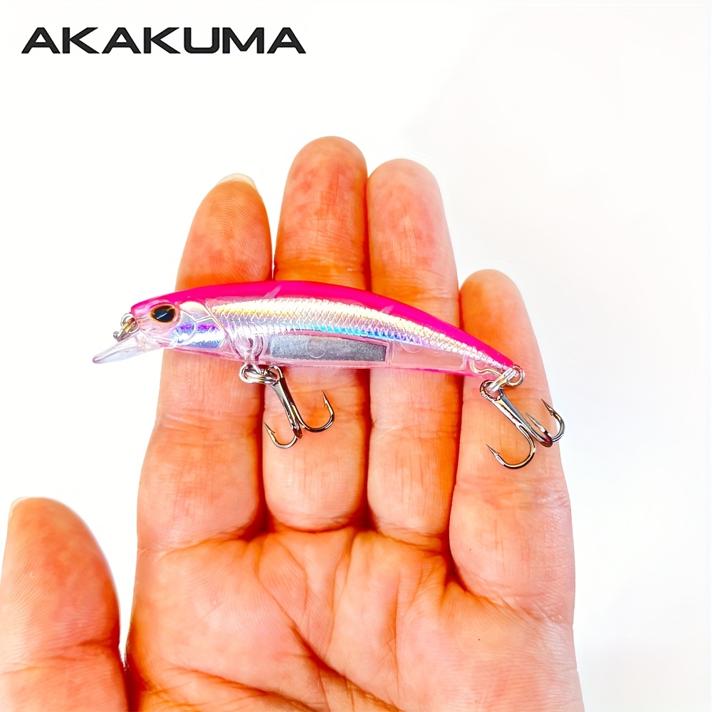 アカクマ 8個セット マルチカラー シンキングミノー釣りルアー 6.7cm