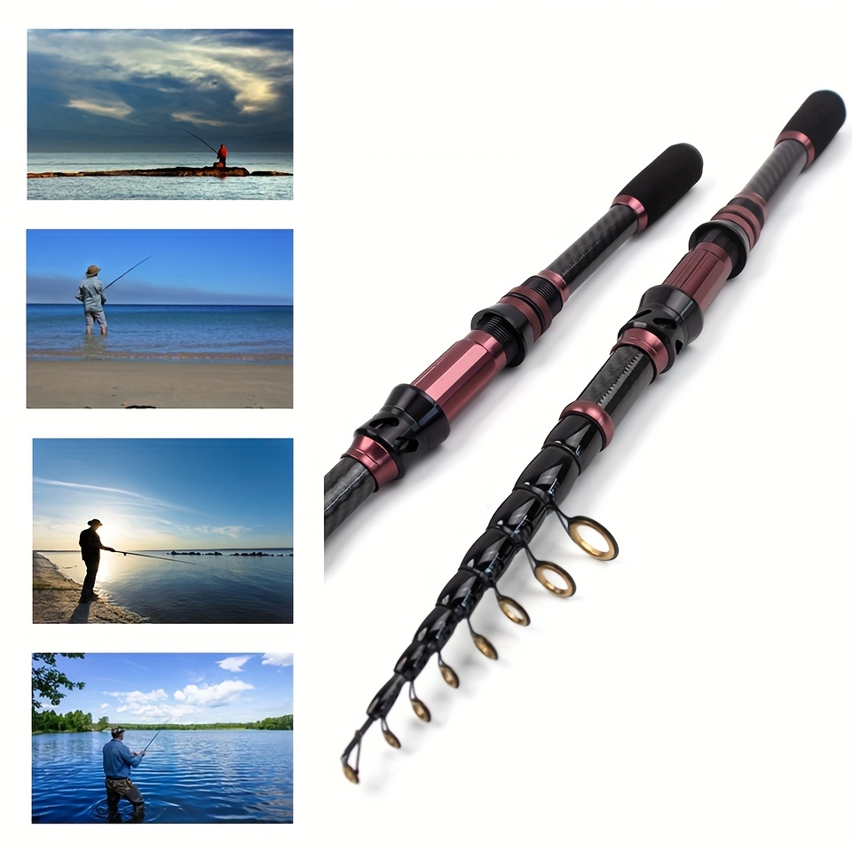 portable carbon telescopic fishing rod boat fishing ultra - Temu Ireland