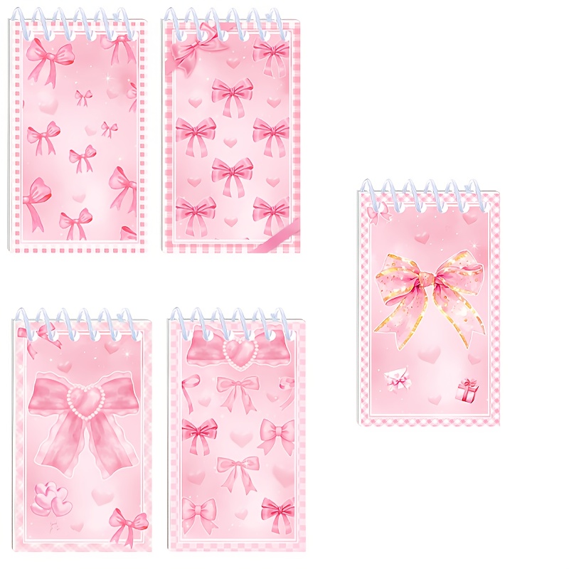 

5-pack Mini Spiral Notebooks, Princess Theme, , Mixed Styles, Ideal For , Christmas & Birthday Gifts