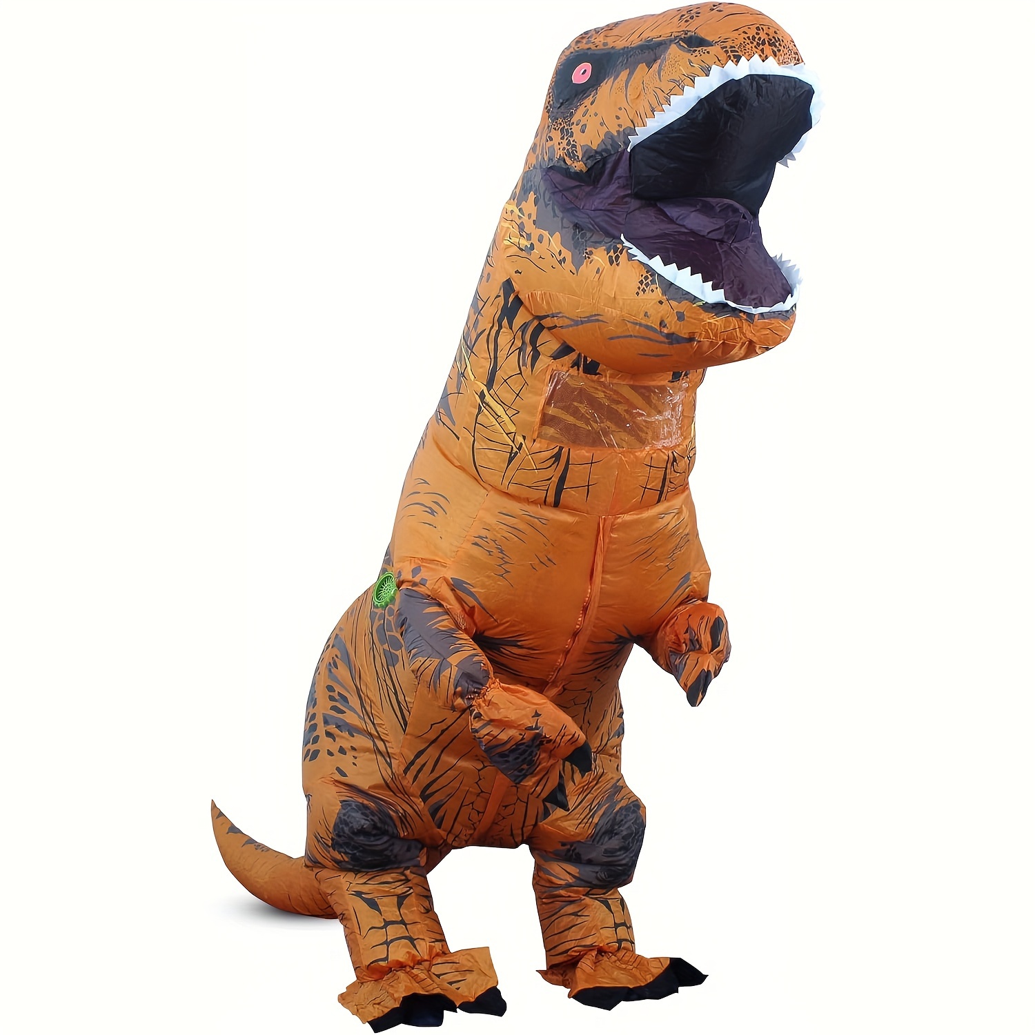 

Inflatable Costume For Adults - Realistic & Fun Dinosaur Outfit, Quick , Safe Polyester, 4.9ft-6.2ft Size - Batteries Not Included, Ideal For Parties & Halloween, Winter, New Year