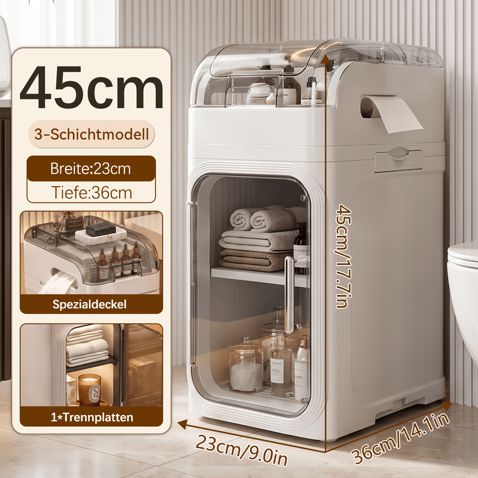 8/6/5/3-tier Modern Narrow Cabinet Suitable For Bathroom Storage & Medicine, Plastic Shelving Unit With -standing, Space- Narrow Storage Cabinet For Small Spaces, Assembly, Durable Medicine Cabinet