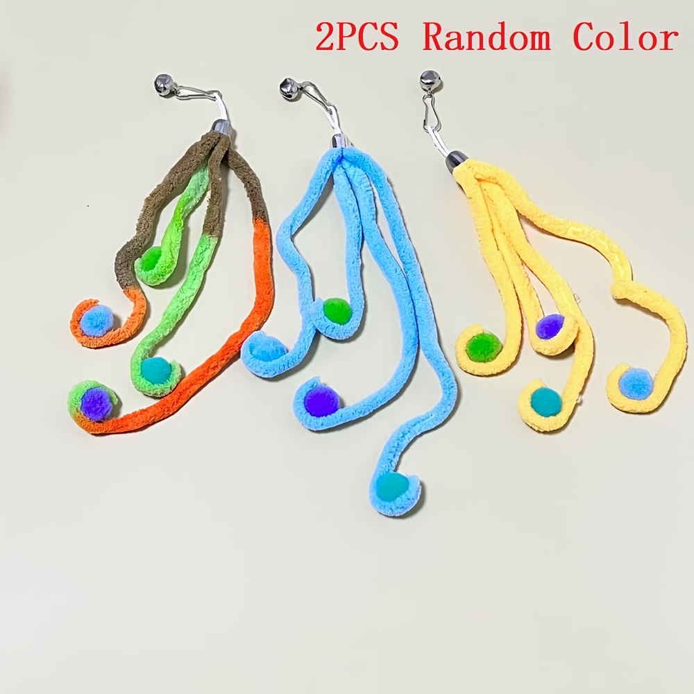1pc/2pcs Random Wand Toys, Cat Toy Wand Replacement , Interactive Kitten String Toys Wand, Colorful Ropes For Teaser Wand