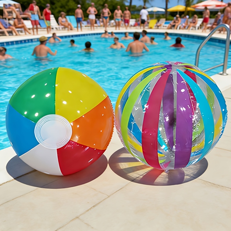 2pcs Bulk Inflatable Beach Balls For Pool, Themed Party Decorations And Gift Supplies