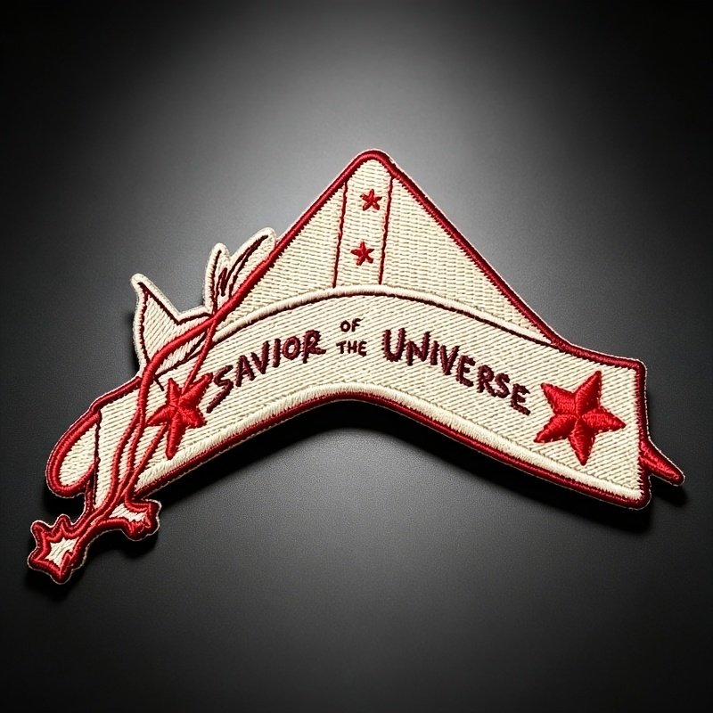 TEMU 1pc Of The Universe Iron-on Embroidery Patch, Ribbon Decorative Applique For Clothes, Backpacks And Cosplay