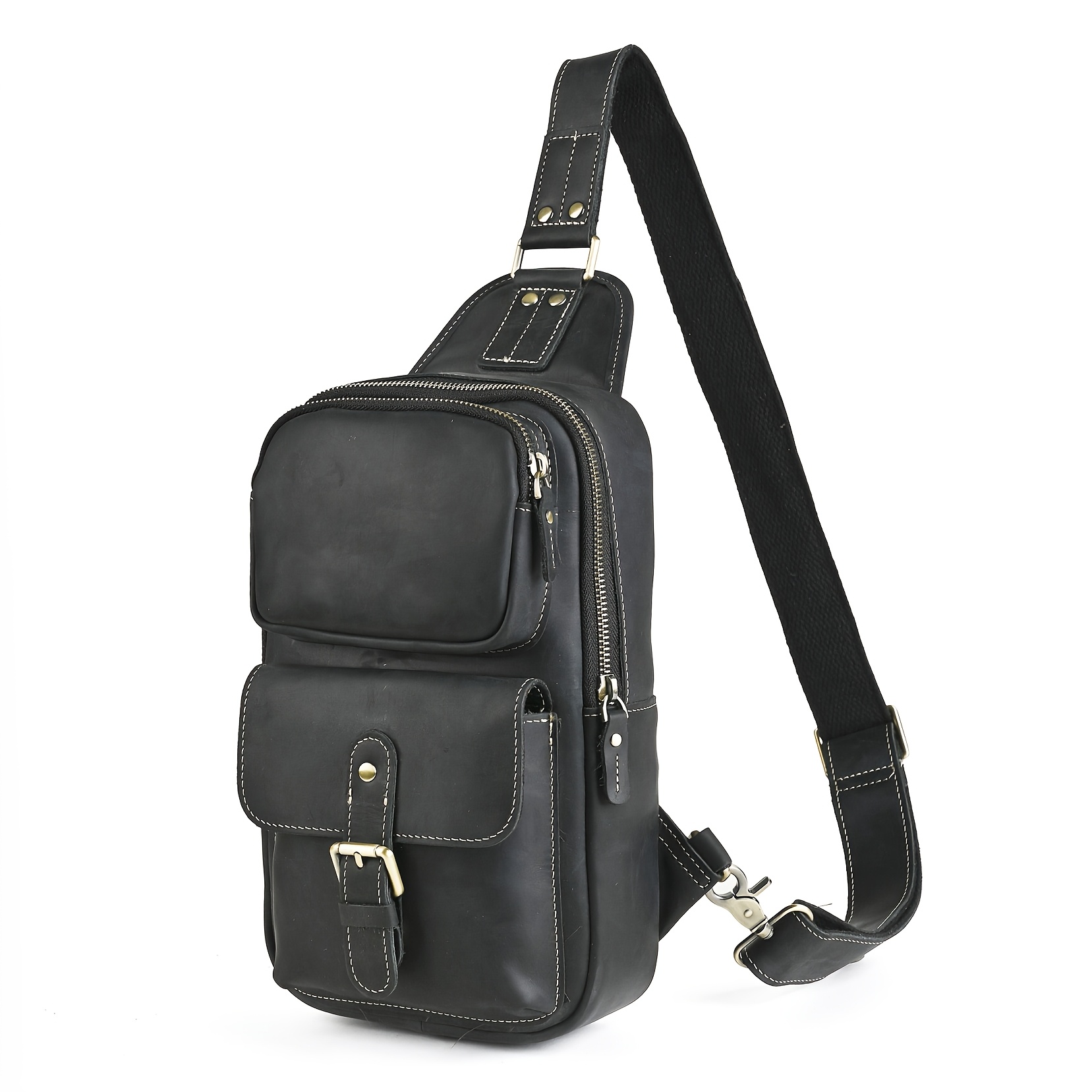 Premium Cowhide Chest Bag 1315