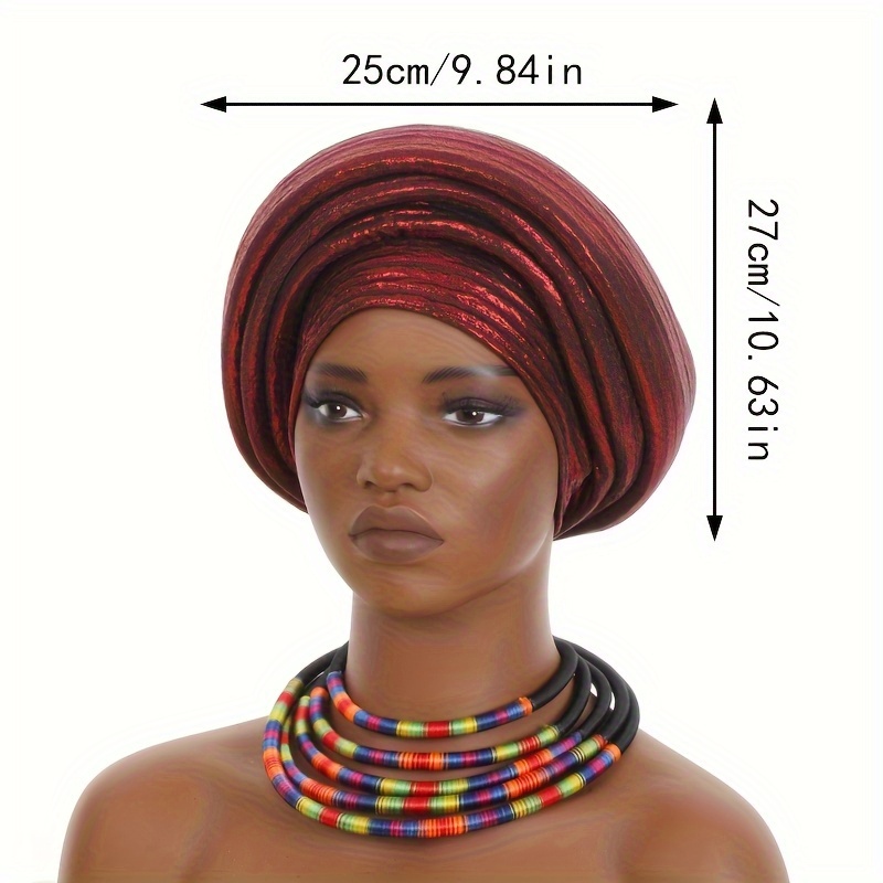 2024 new african inspired layered headwrap turban elastic  display picture 1
