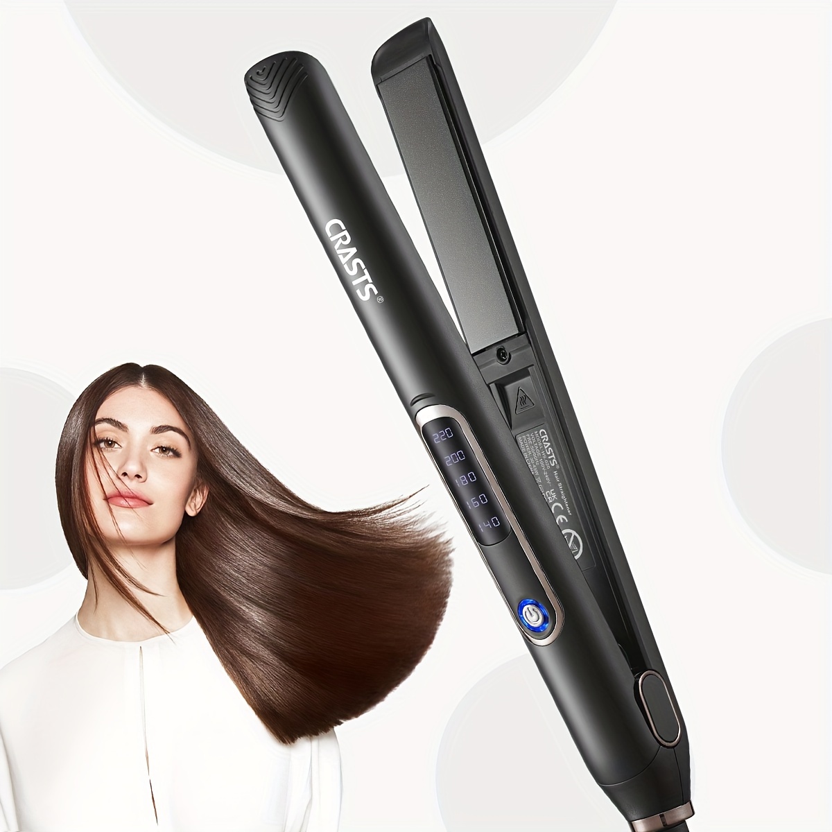 

Professional Hair Straightener And Curler 2 In 1, With Lcd Temperature Display, Gifts For Women, Mother's Day Gift
