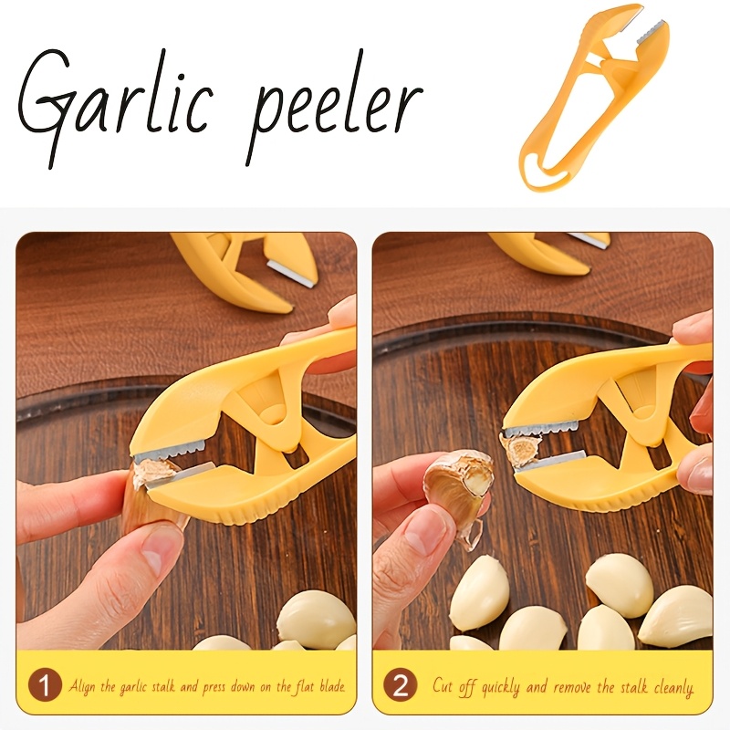 1pc/set, Garlic Peeler and Garlic Crusher Tool for Home and Commercial Use, Manual Garlic Clove Peeler and Clove Remover