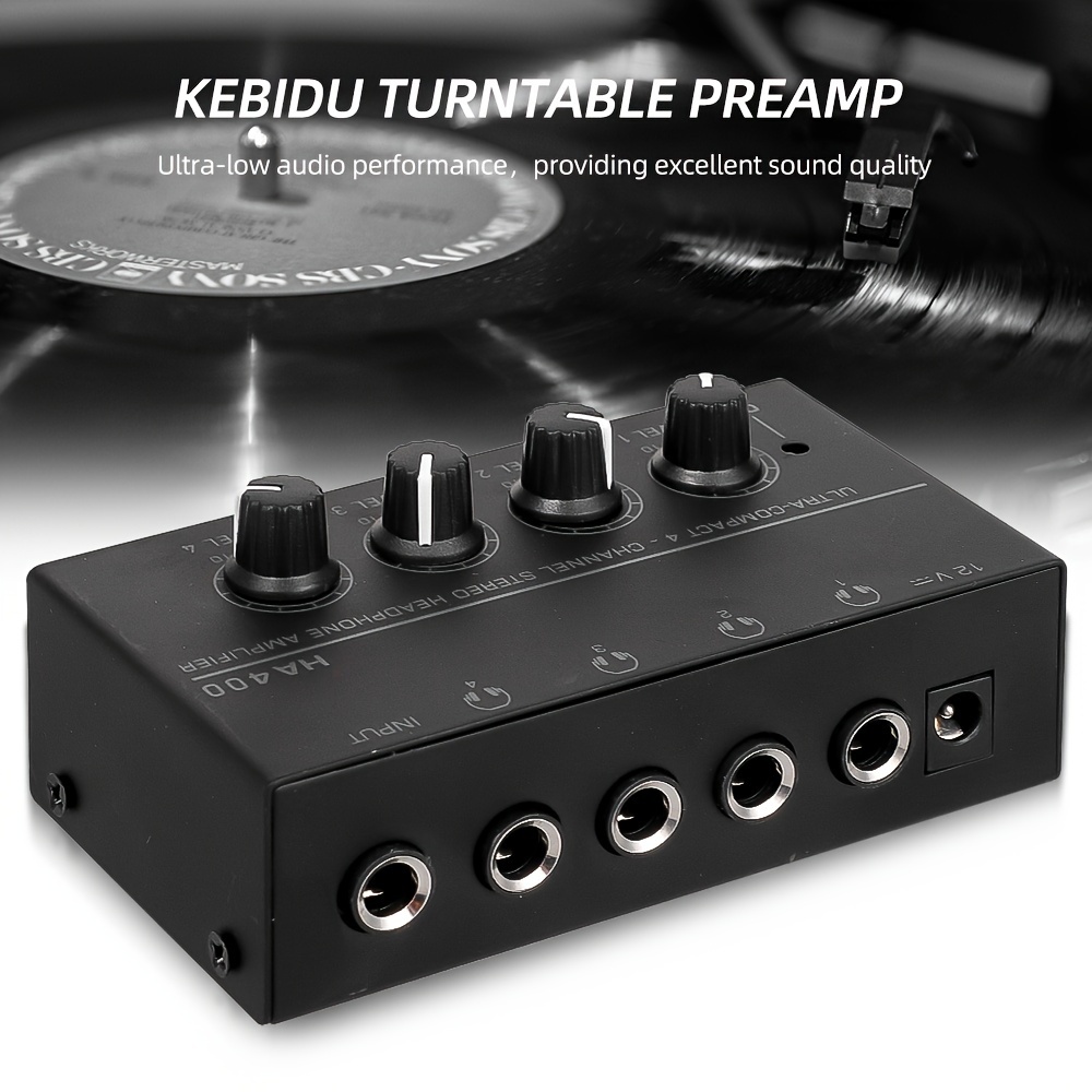 Depusheng Amplificador Auriculares Estéreo Monitoreo 4 - Temu