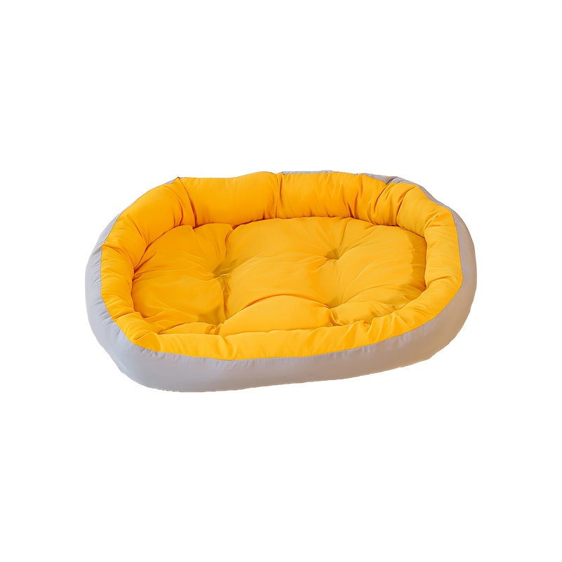 2025 new   soft non   bed cat bed plush polyester pet bed with anti slip base warm ring hug design full filled polyester   multi color options for small medium pets   cozy sleeping bed Product details 7