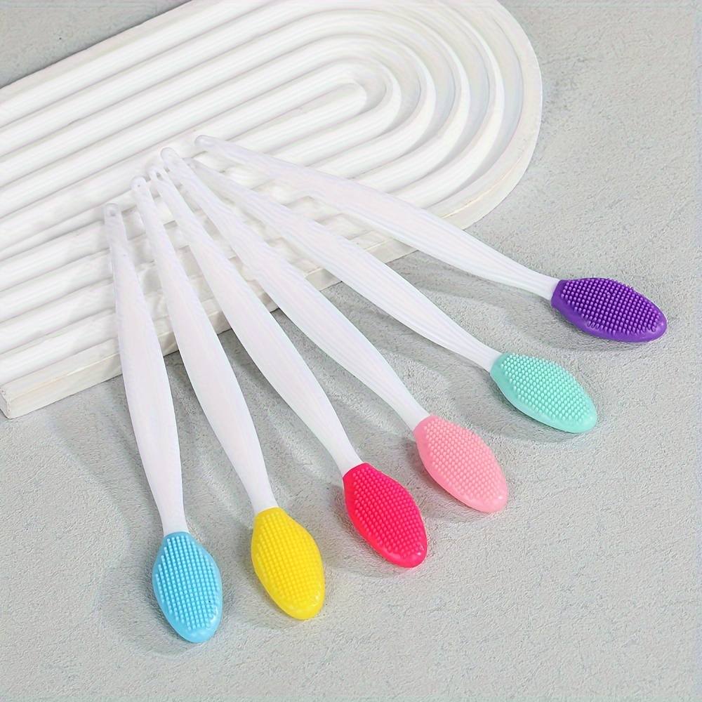 

Silicone Dual-sided Nose & Lip Brush - Fragrance-free Facial Cleansing For And Makeup Application