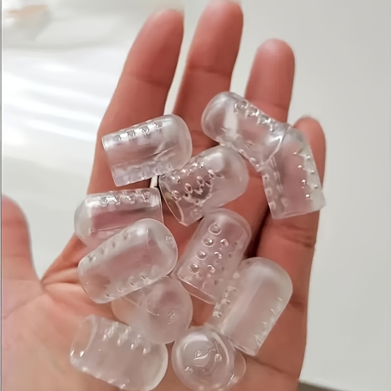 10pcs Anti-Friction Toe Protectors: Breathable Gel Toe Caps, Flexible Foot Care Accessories, Unisex Odorless Toe Sleeves, Small Toe Anti-Friction Toe Tubes