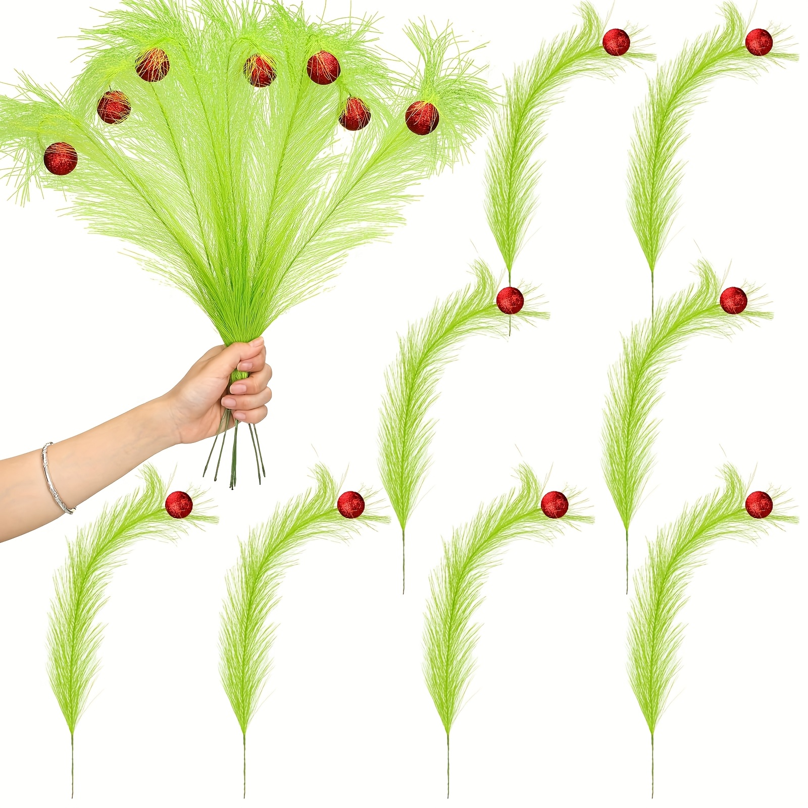 TEMU 8pcs Christmas Elf Decorations, Christmas Green Christmas Tree Decorations, Poseable Christmas For Christmas Tree Hanging, Best For Christmas,