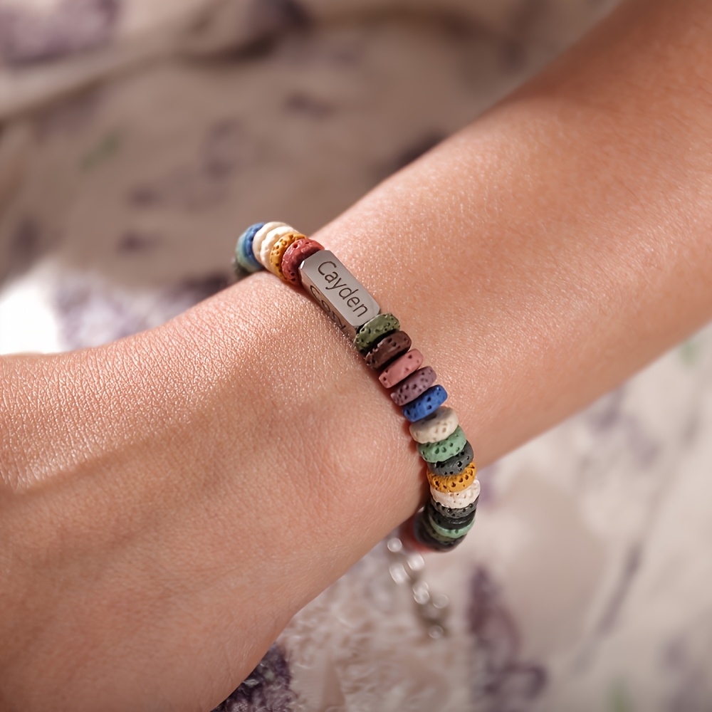Personalized Name Engraved Bracelet, Customizable Gift