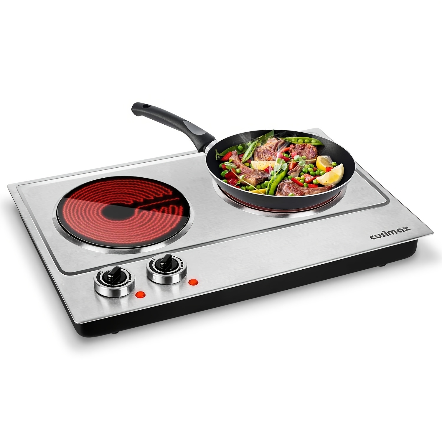 

Cusimax 1800w Hot For Cooking, Portable Countertop Heating 2 , Steel , To , Upgraded