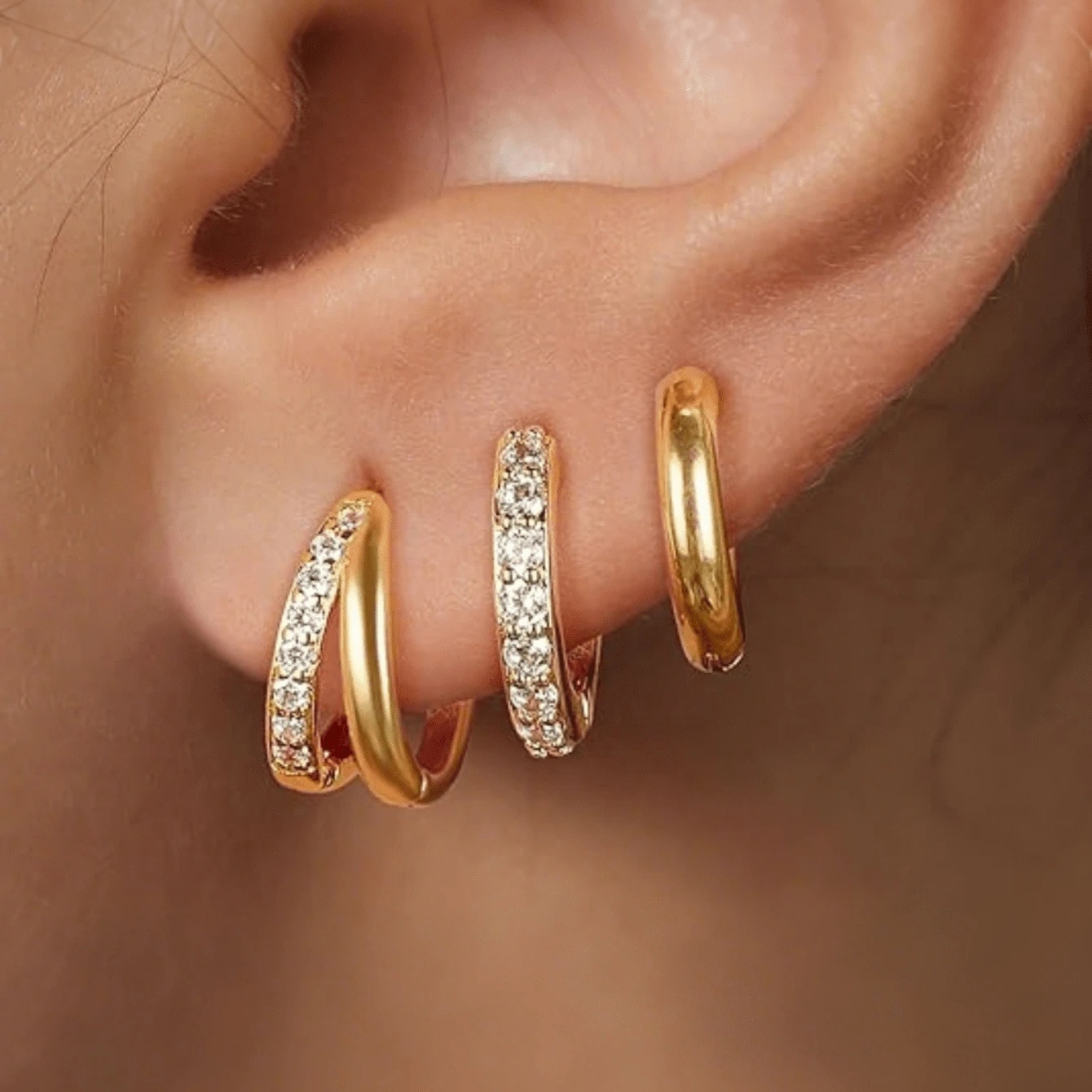 TEMU 3pcs Women's Earring Set, Minimalist Style, And Fashionable, Suitable For Daily Commuting And Parties