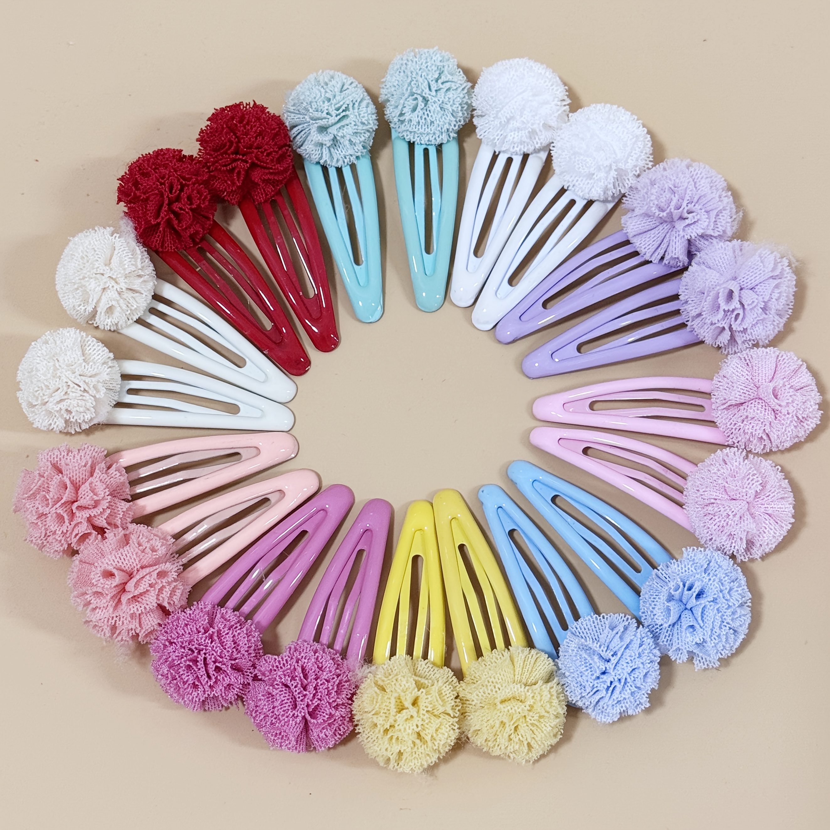 Image of 20 Cute Hydrangea Flower Hair Clips, Flower Hair Clips, Y2k Style Hair Clips, Accessories