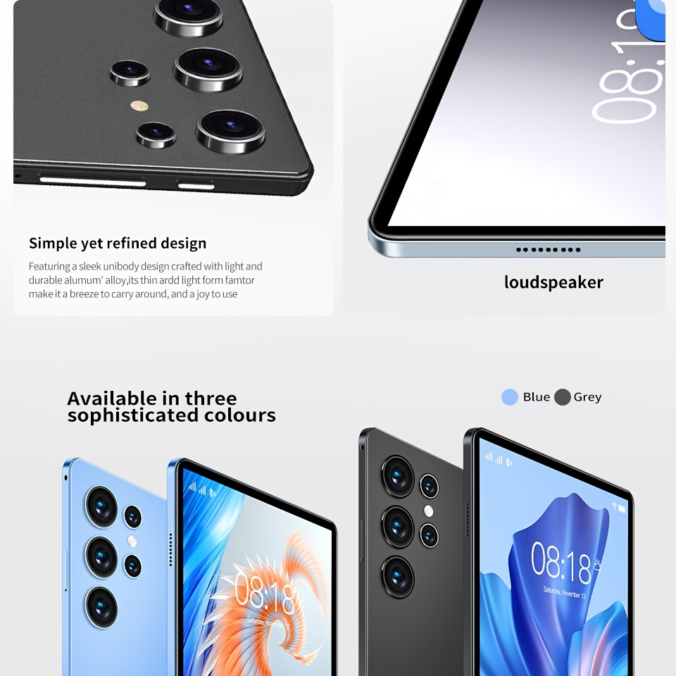 10.1-инчов Android 13 Таблет, 4GB RAM 64GB ROM, 1920*1200, 5MP+8MP Двойна Камера, Wifi & Bluetooth, Подходящ за Офис и Училище