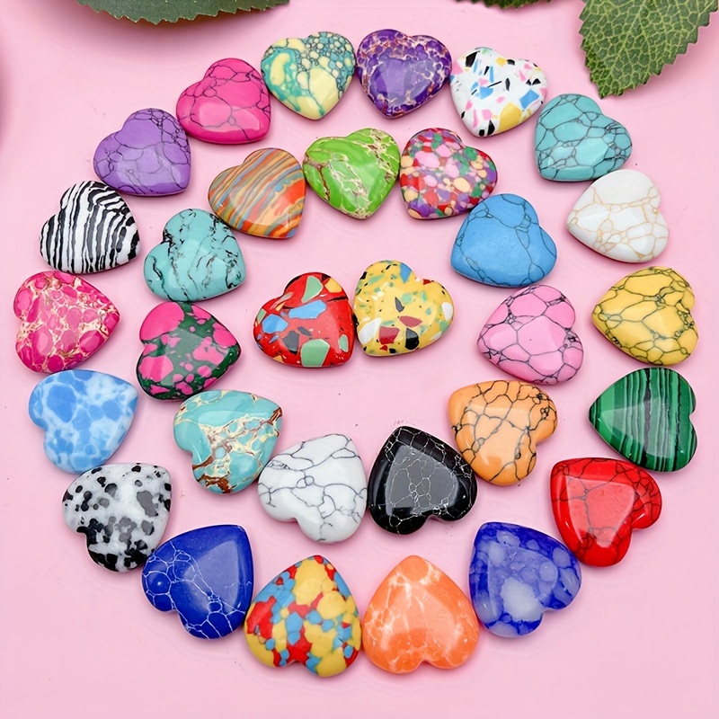 

Heart-shaped Crystal Gems - 12/24/36pcs Natural Stones For , Home Decor & Aquarium Accents - Ideal For Bracelets, Necklaces - Perfect Valentine's Day, Christmas, Thanksgiving Gifts