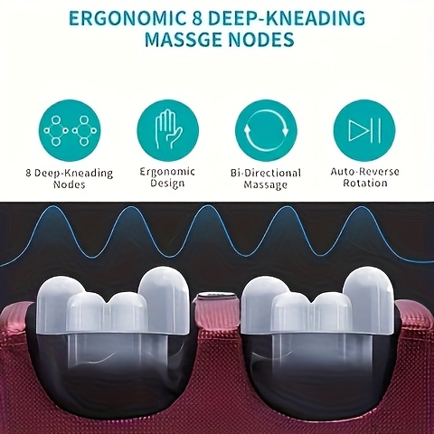 Foot Massager with Heat Function, Suitable for Legs, Feet, And Arms, Providing Deep Kneading And Compression - Perfect for Home Or Office Use.Black Friday Discount Promotion, An Ideal Valentine's Day And Gift for Birthday, Christmas Or Festival