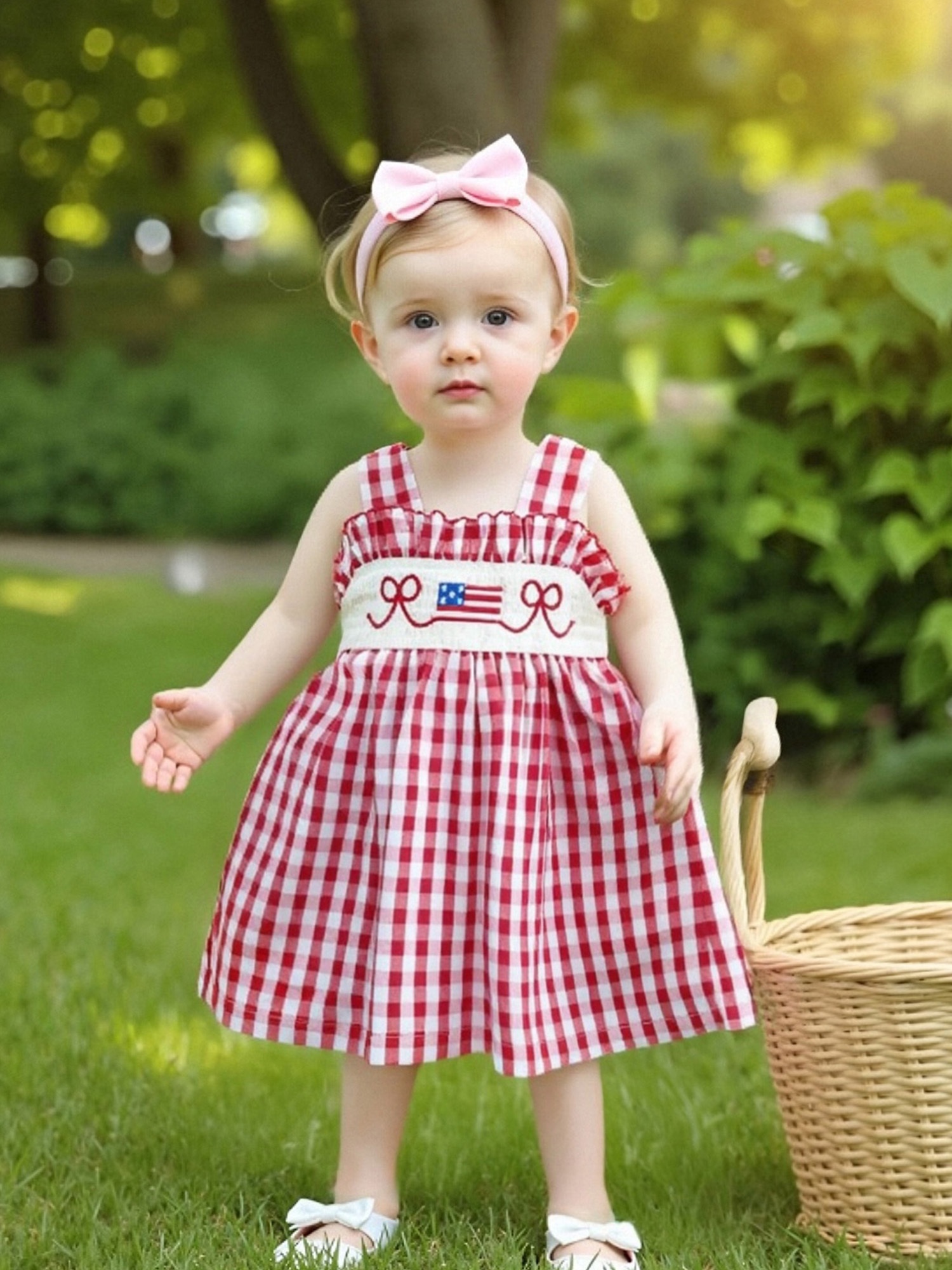 Smocked Dresses Red Check Dress Baby Girl Toddler Baby Girl Dress
