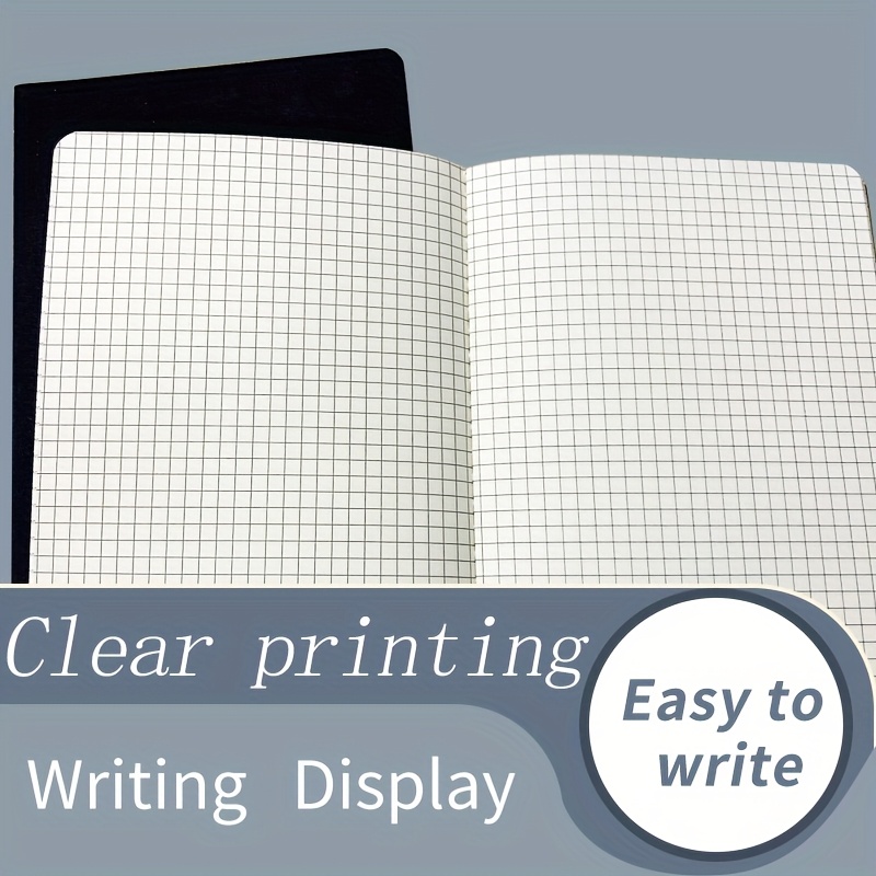 TEMU A5 Lined Notebooks, 72 Pages Each, Black Card Covers, 2-pack- Office, School, And Daily Journaling, Notebooks For School, Small Notebooks,