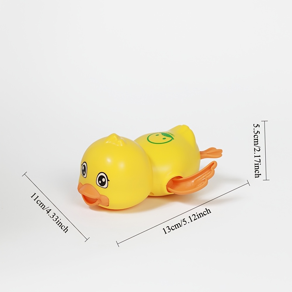 2pcs Cute Yellow Duck Bath Toy Wind-Up Clockwork
