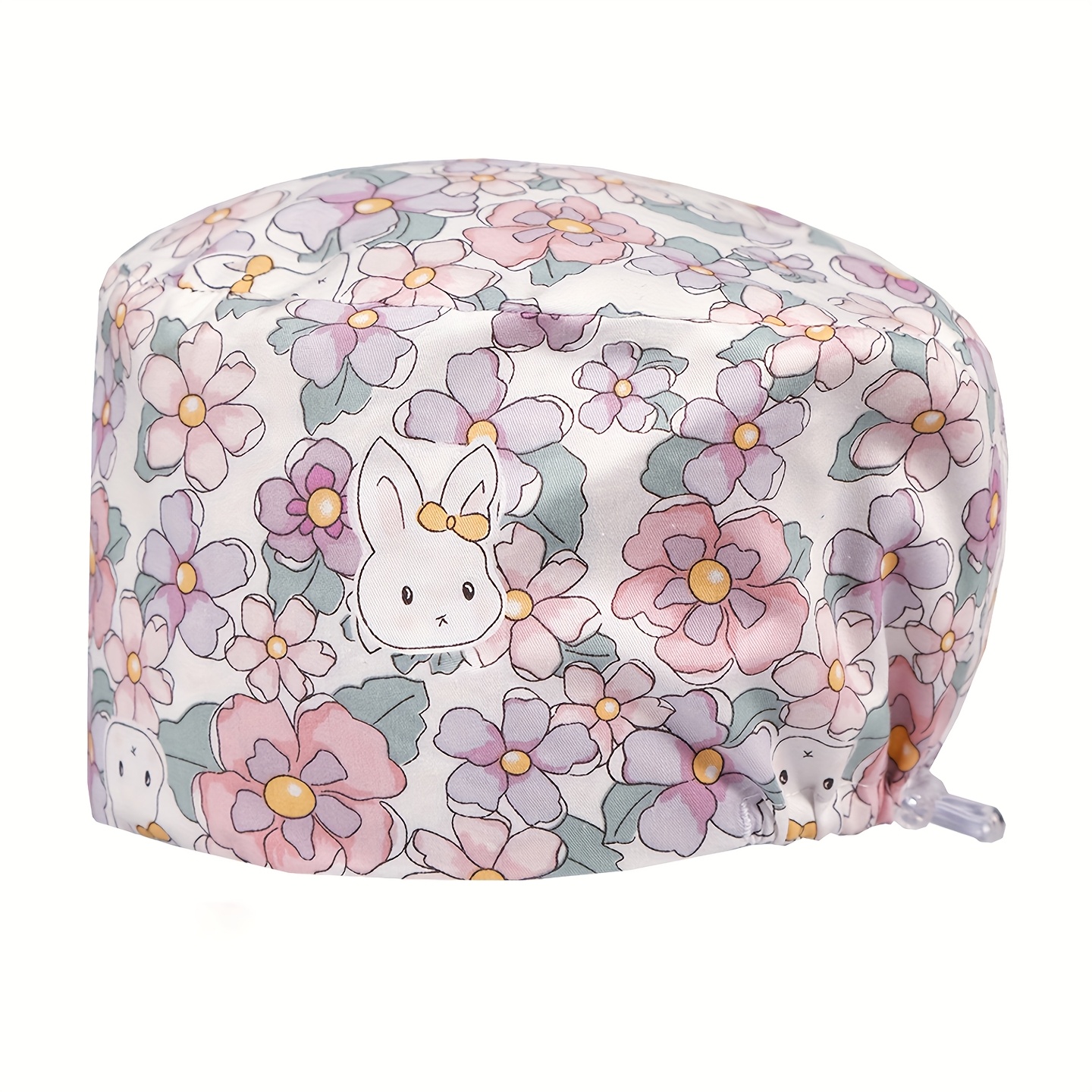 TEMU Gorro de enfermería unisex con estampado espacial, gorro de trabajo ajustable para cabello largo