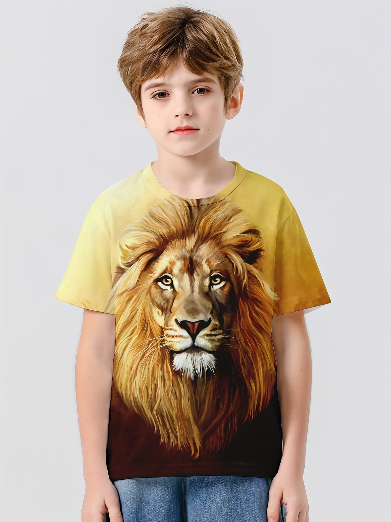 Kids lion hot sale shirt