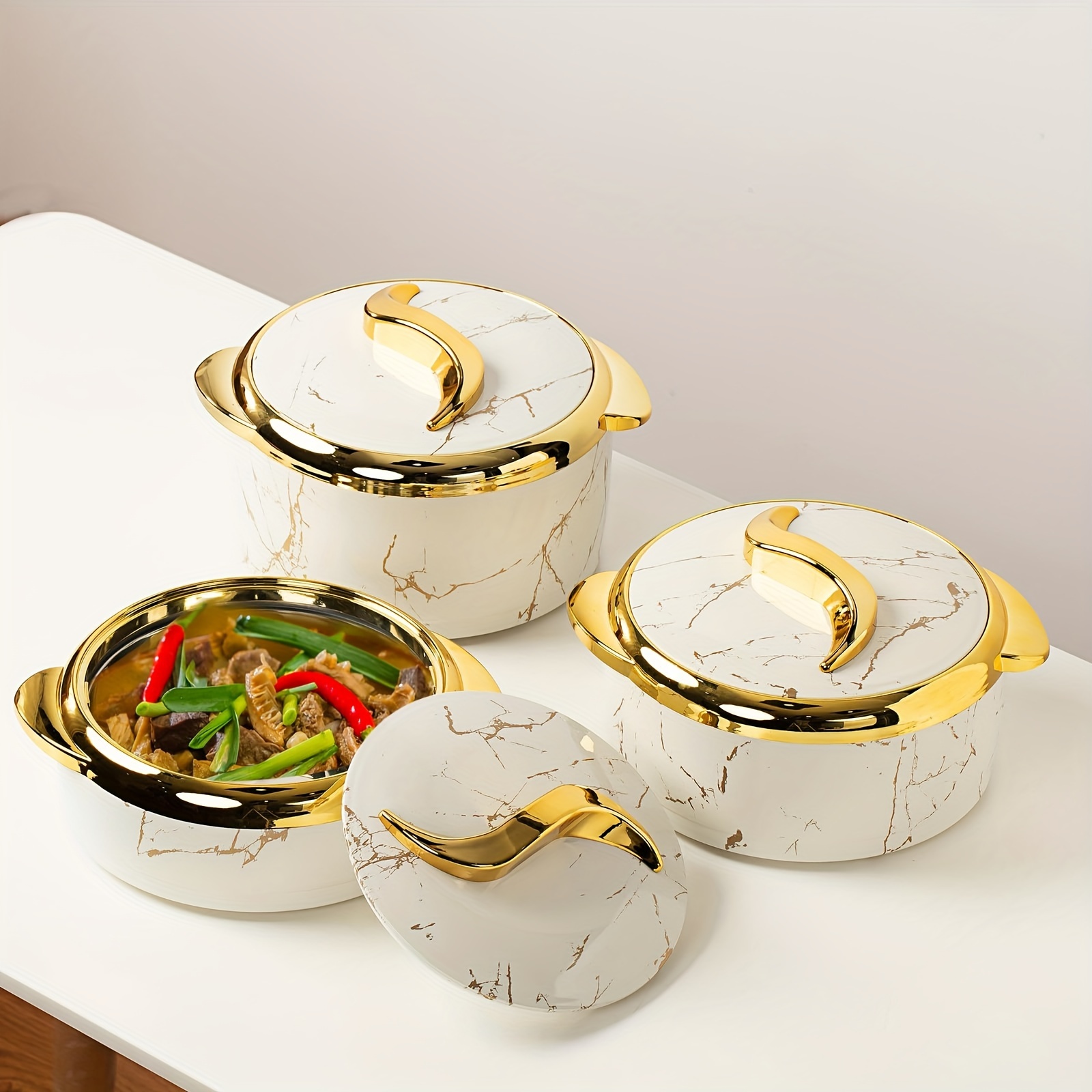 food warmer thermal casserole dish set lids Temu United Kingdom