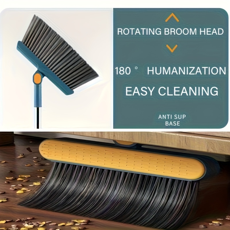 2 in 1 long handle broom and dustpan set suitable for home office indoor outdoor sweeping upright broom and dustpan bathroom and kitchen cleaning supplies Product details 6