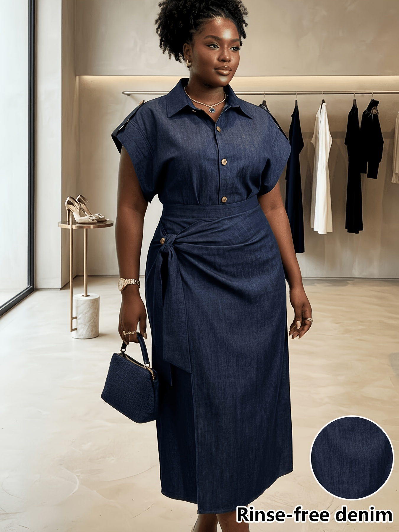 wrap dress formal sold on Temu United States