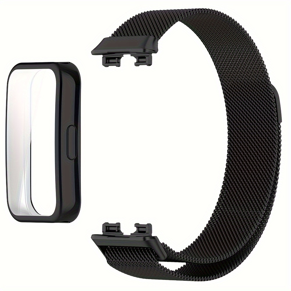 

Compatible With Huawei Band 9 Golden Strap And Tpu Protective Case