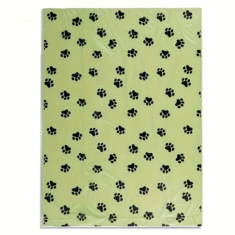 210-Count Leak-Proof Dog Waste Bags with Paw Print Design, 14 Rolls - Durable Plastic Poop Bags for Pet Cleanup & Outdoor Use