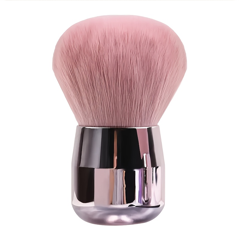 Image of A Soft Synthetic Foundation Brush, A Professional Kabuki Brush, Suitable For Mineral Powder, Contour Cream, Or Liquid Cosmetics, Mushroom Head Blush Brush