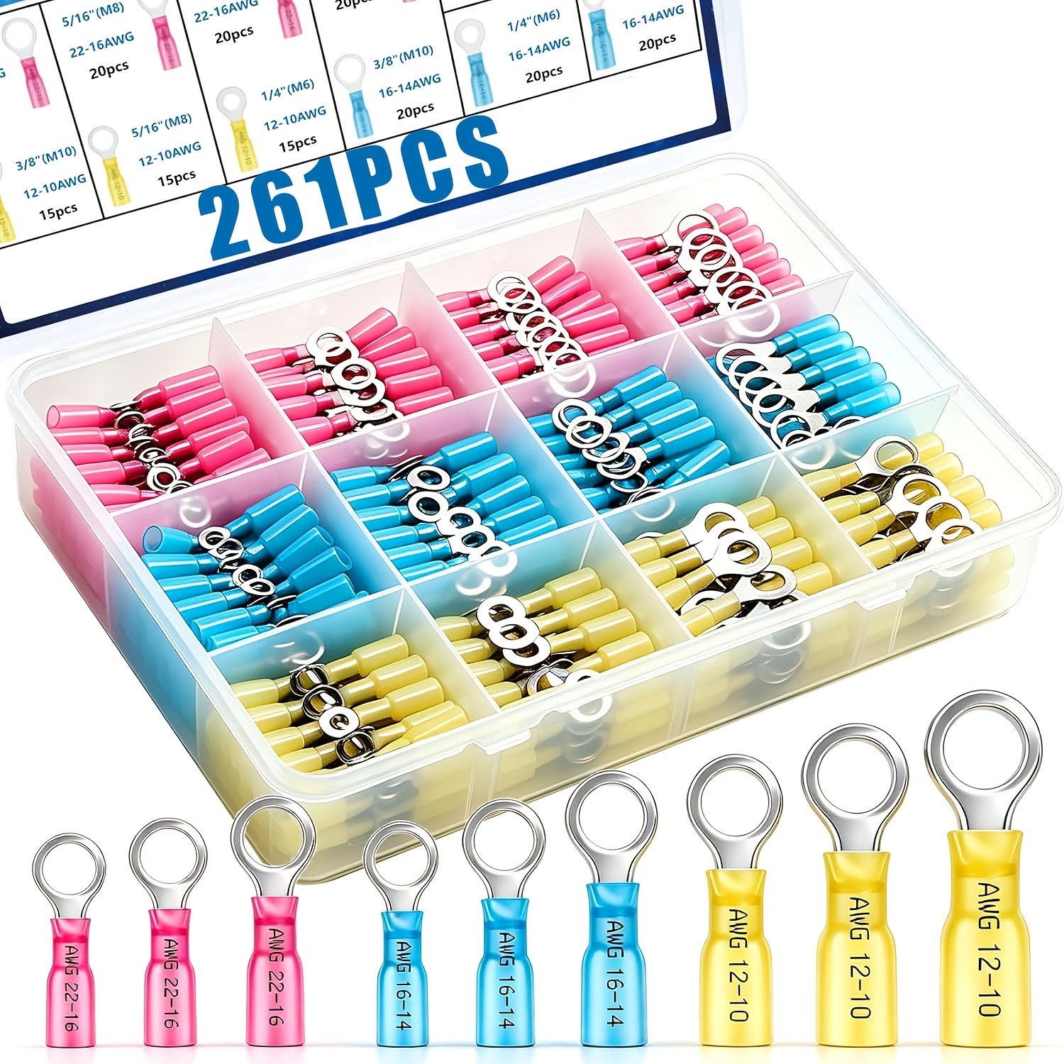 solderless terminal connectors sold on Temu United States