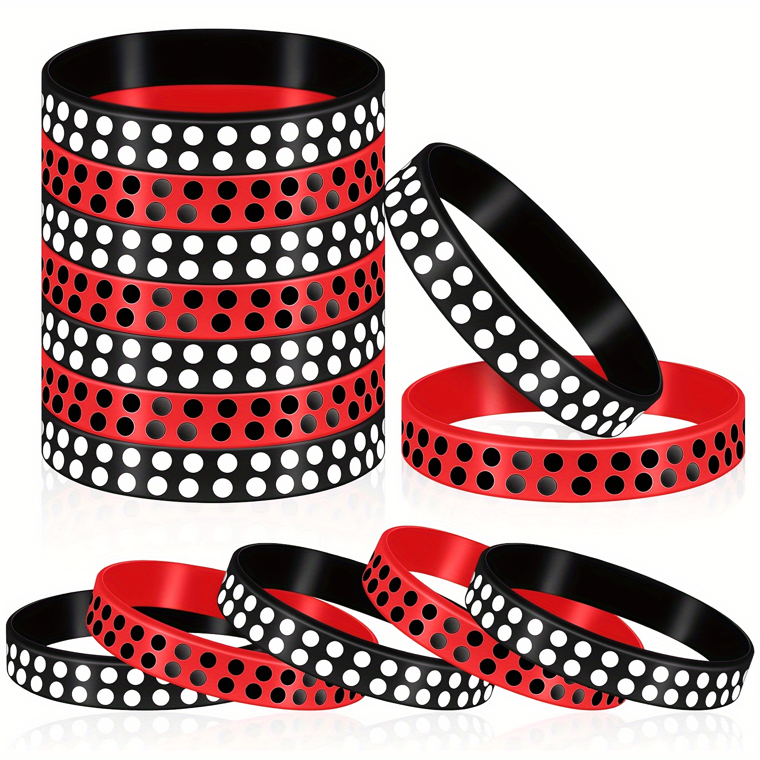 

10pcs Bracelets - Wristbands For Parties And , Pattern, No-power Jewelry