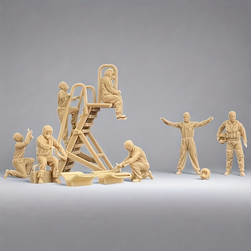 商品名】 ティブ 1/72 メカニックと の地上作業員モデル 未塗装の