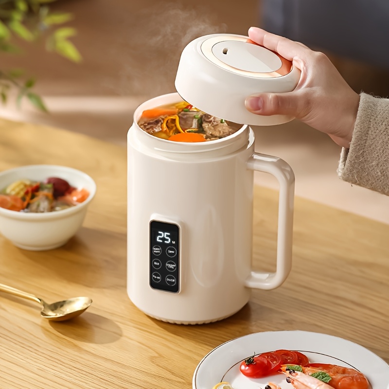 2025 latest portable electric kettle nano level ceramic enamel inner pot 1l large capacity detachable lid for easy boiling separate power cord for boiling   tea desserts   multi purpose use for business trips   2
